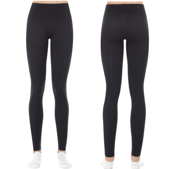 SPANX High Rise Leggings Shaping Compression Close Fit Black Size L - Picture 1 of 11